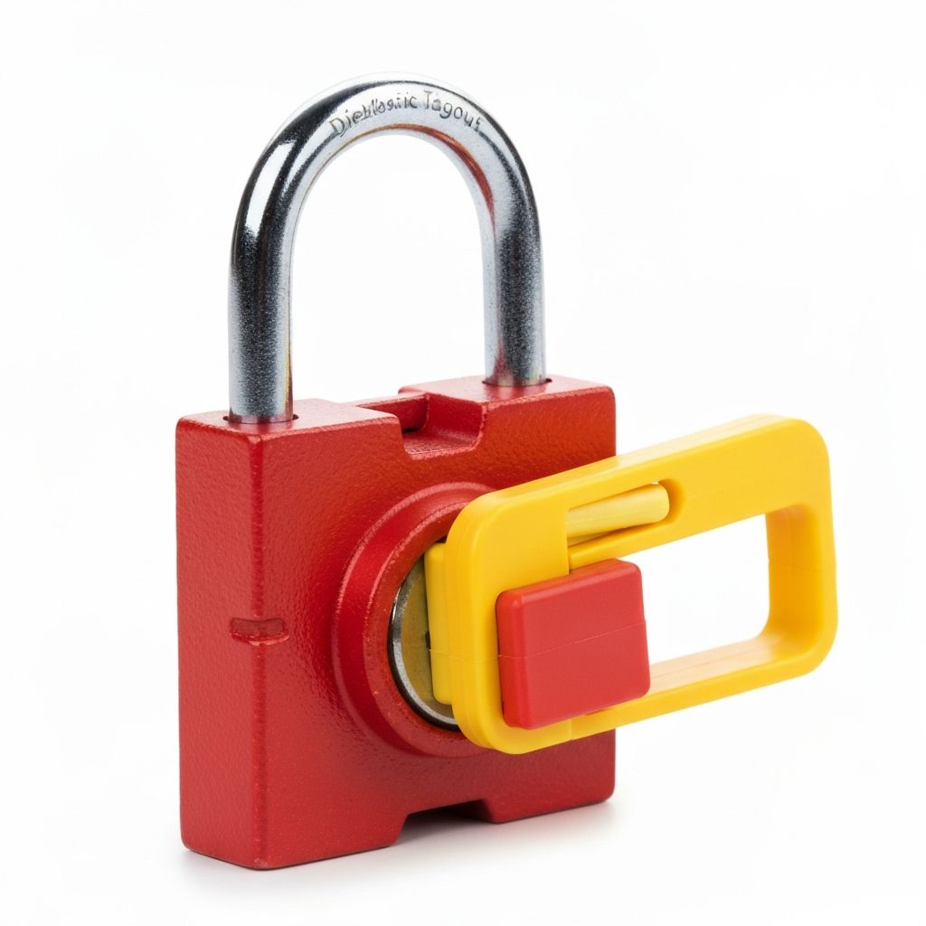 Safety Padlock Red - Thermoplastic
